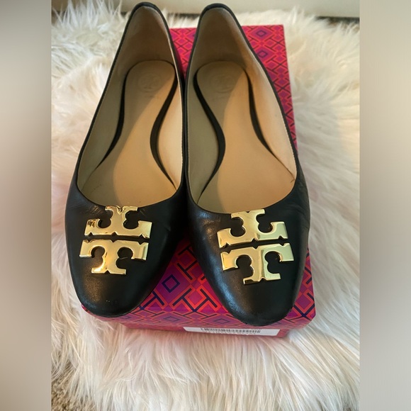 Tory Burch Black Raleigh Flats - Picture 5 of 5